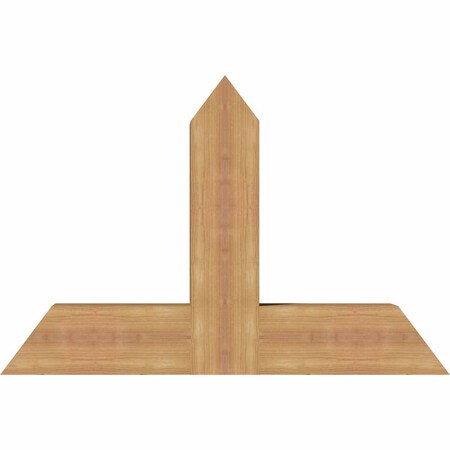 Ekena Millwork Portland Timber Gable Bracket, Western Red Cedar, 36"W x 24"H x 5 1/2"D x 5 1/2"F, 16/12 Pitch GBW036X24X0606POR00SWR